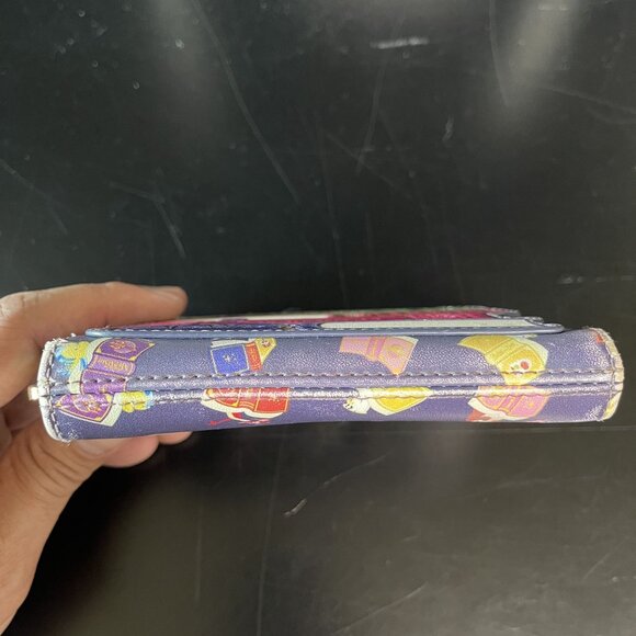 Loungefly DISNEY Princess Books AOP Faux Leather Zip Around Wallet - Picture 11 of 12